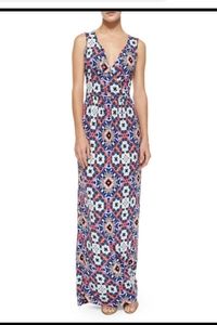 French Connection Mosaic Print Maxi Dress NWT 12